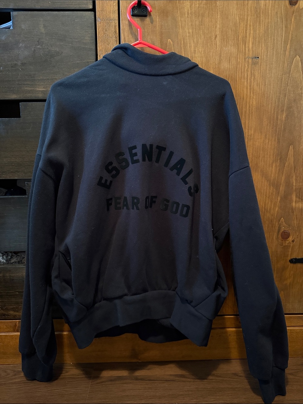 Fear of God Essentials Men's Black Crewneck Pullover